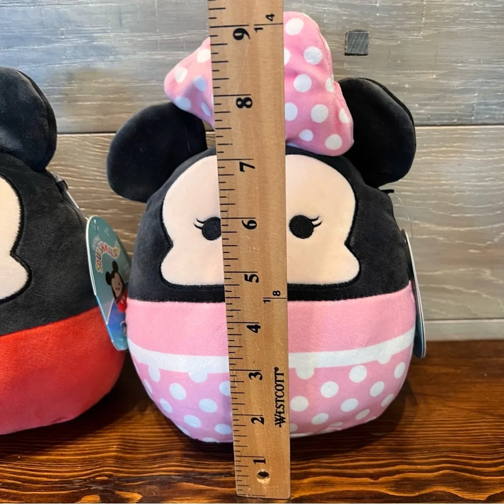 Squishmallow Disney Mickey and Minnie Set 8” Kellytoy Plush NWT‎